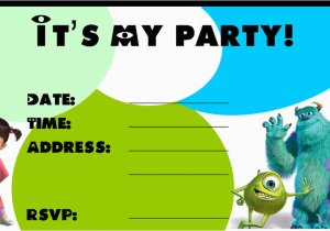 Free Printable Monsters Inc Birthday Invitations Monster Birthday Invitations Ideas Bagvania Free