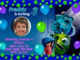 Free Printable Monsters Inc Birthday Invitations Monsters Inc 2 University Birthday Invitation Kustom