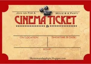 Free Printable Movie themed Birthday Invitations Favorite Movie Night Party Ideas Decor to Adore