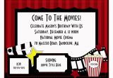 Free Printable Movie themed Birthday Invitations Movie theme Birthday Party Invitation