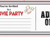 Free Printable Movie themed Birthday Invitations Movie Ticket Birthday Invitations Ideas Bagvania Free