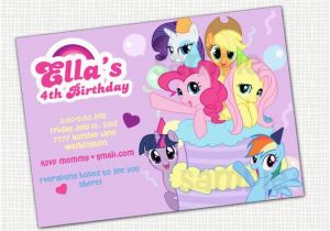 Free Printable My Little Pony Birthday Invitations Items Similar to My Little Pony Invitation Printable