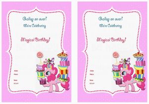 Free Printable My Little Pony Birthday Invitations My Little Pony Birthday Invitations Birthday Printable