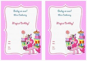 Free Printable My Little Pony Birthday Invitations My Little Pony Birthday Invitations Birthday Printable