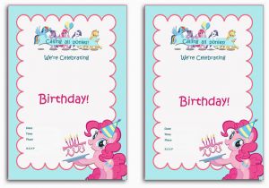 Free Printable My Little Pony Birthday Invitations My Little Pony Birthday Invitations Birthday Printable