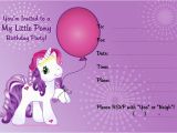 Free Printable My Little Pony Birthday Invitations My Little Pony Invitation Free Printable