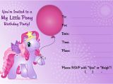 Free Printable My Little Pony Birthday Invitations My Little Pony Invitation Free Printable