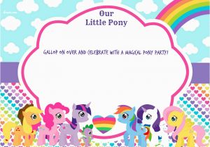Free Printable My Little Pony Birthday Invitations Updated Free Printable My Little Pony Birthday