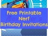 Free Printable Nerf Birthday Party Invitations Free Printable Nerf Birthday Invitations Birthday Buzzin