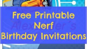 Free Printable Nerf Birthday Party Invitations Free Printable Nerf Birthday Invitations Birthday Buzzin