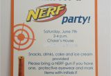 Free Printable Nerf Birthday Party Invitations Nerf Birthday Party Invitation Inspired by Hue
