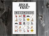 Free Printable Over the Hill Birthday Cards Over the Hill 40th 50th 60th Birthday Party Game Printable