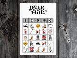 Free Printable Over the Hill Birthday Cards Over the Hill Bingo 30 Printable Birthday Party by Bingoshop4u