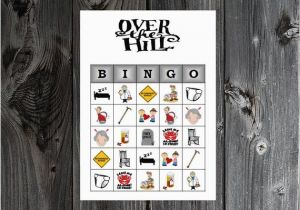 Free Printable Over the Hill Birthday Cards Over the Hill Bingo 30 Printable Birthday Party by Bingoshop4u