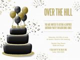 Free Printable Over the Hill Birthday Cards Over the Hill Birthday Invitations Dolanpedia