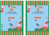 Free Printable Peppa Pig Birthday Invitations Peppa Pig Birthday Invitations Birthday Printable