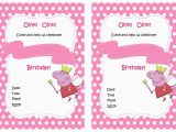 Free Printable Peppa Pig Birthday Invitations Peppa Pig Birthday Invitations Birthday Printable