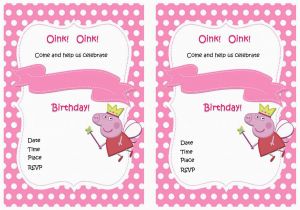 Free Printable Peppa Pig Birthday Invitations Peppa Pig Birthday Invitations Birthday Printable