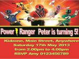 Free Printable Power Ranger Birthday Invitations Personalised Power Rangers Invitations