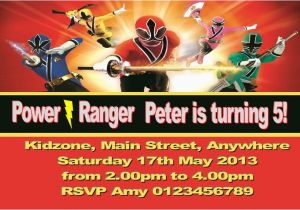 Free Printable Power Ranger Birthday Invitations Personalised Power Rangers Invitations
