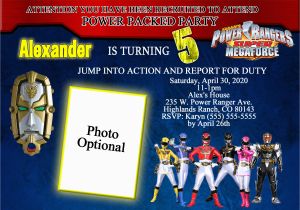 Free Printable Power Ranger Birthday Invitations Power Rangers Brithday Invitation Kustom Kreations