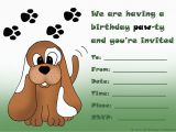 Free Printable Puppy Birthday Invitations Kids Birthday Party Invitations Free Printable 1st