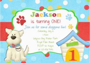 Free Printable Puppy Birthday Invitations Puppy Birthday Invitation Puppy Party Invite Puppy