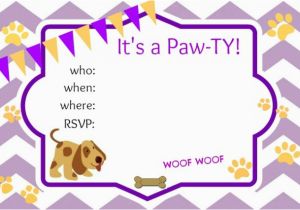 Free Printable Puppy Birthday Invitations Puppy Party Ideas About A Mom