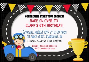 Free Printable Race Car Birthday Invitations 40th Birthday Ideas Free Race Car Birthday Invitation