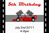 Free Printable Race Car Birthday Invitations 5 Best Images Of Race Car Invitations Printable Race Car