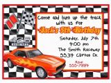 Free Printable Race Car Birthday Invitations Free Printable Race Car Birthday Party Invitations