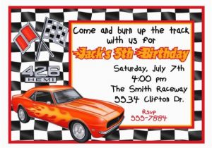 Free Printable Race Car Birthday Invitations Free Printable Race Car Birthday Party Invitations