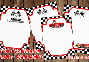 Free Printable Race Car Birthday Invitations Free Printable Race Car Invitation Templates Bagvania