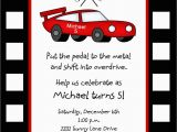 Free Printable Race Car Birthday Invitations Race Car Birthday Invitation Template Free