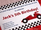 Free Printable Race Car Birthday Invitations Race Car Invitation Free Printable