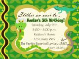 Free Printable Reptile Birthday Invitations Digital Reptile Snake Photo Birthday Party Invitation You