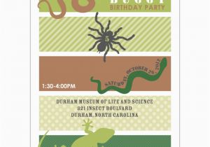 Free Printable Reptile Birthday Invitations Insects and Reptiles Birthday Party Printable Invitation