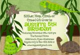 Free Printable Reptile Birthday Invitations Reptile themed Birthday Party Invitation Printable
