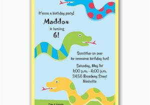 Free Printable Reptile Birthday Invitations Snake Party Invitations Clearance Paperstyle