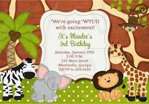 Free Printable Safari Birthday Invitations 17 Safari Birthday Invitations Design Templates Free