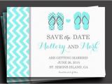 Free Printable Save the Date Birthday Invitations Flip Flop Invitation Printable or Printed with Free