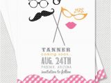 Free Printable Save the Date Birthday Invitations Items Similar to Printable Party Invitation Mustache and
