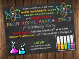 Free Printable Science Birthday Party Invitations Insane Science Birthday Party Invitation Science Laboratory