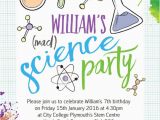 Free Printable Science Birthday Party Invitations Mad Science Party Invitation From 0 80 Each