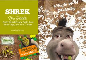 Free Printable Shrek Birthday Invitations Free Printable Shrek Birthday Party Invitation Game