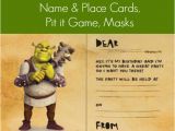 Free Printable Shrek Birthday Invitations Free Printable Shrek Birthday Party Invitation Game