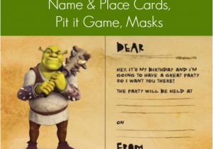 Free Printable Shrek Birthday Invitations Free Printable Shrek Birthday Party Invitation Game