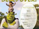 Free Printable Shrek Birthday Invitations Invitations for Sleepover Party