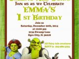 Free Printable Shrek Birthday Invitations Printable Invitation Shrek Invitation Doney Invite by