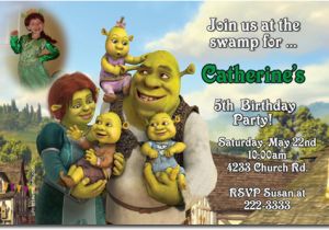 Free Printable Shrek Birthday Invitations Shrek Birthday Invitations and Party Supplies